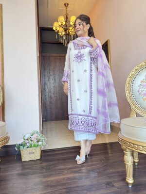 💜mal chanderi lavender