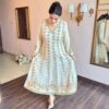 pure crushed tissue ivory suit