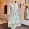 pure crushed tissue ivory suit