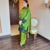 olive noor silk suit