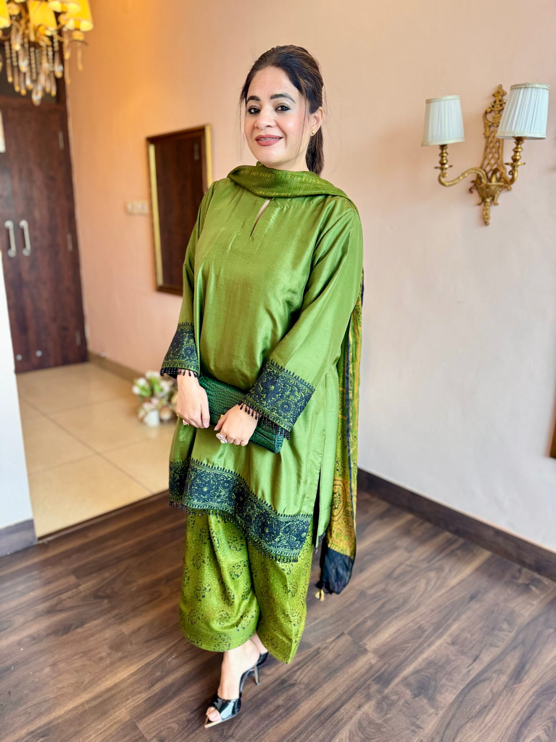 olive noor silk suit olive noor silk suit