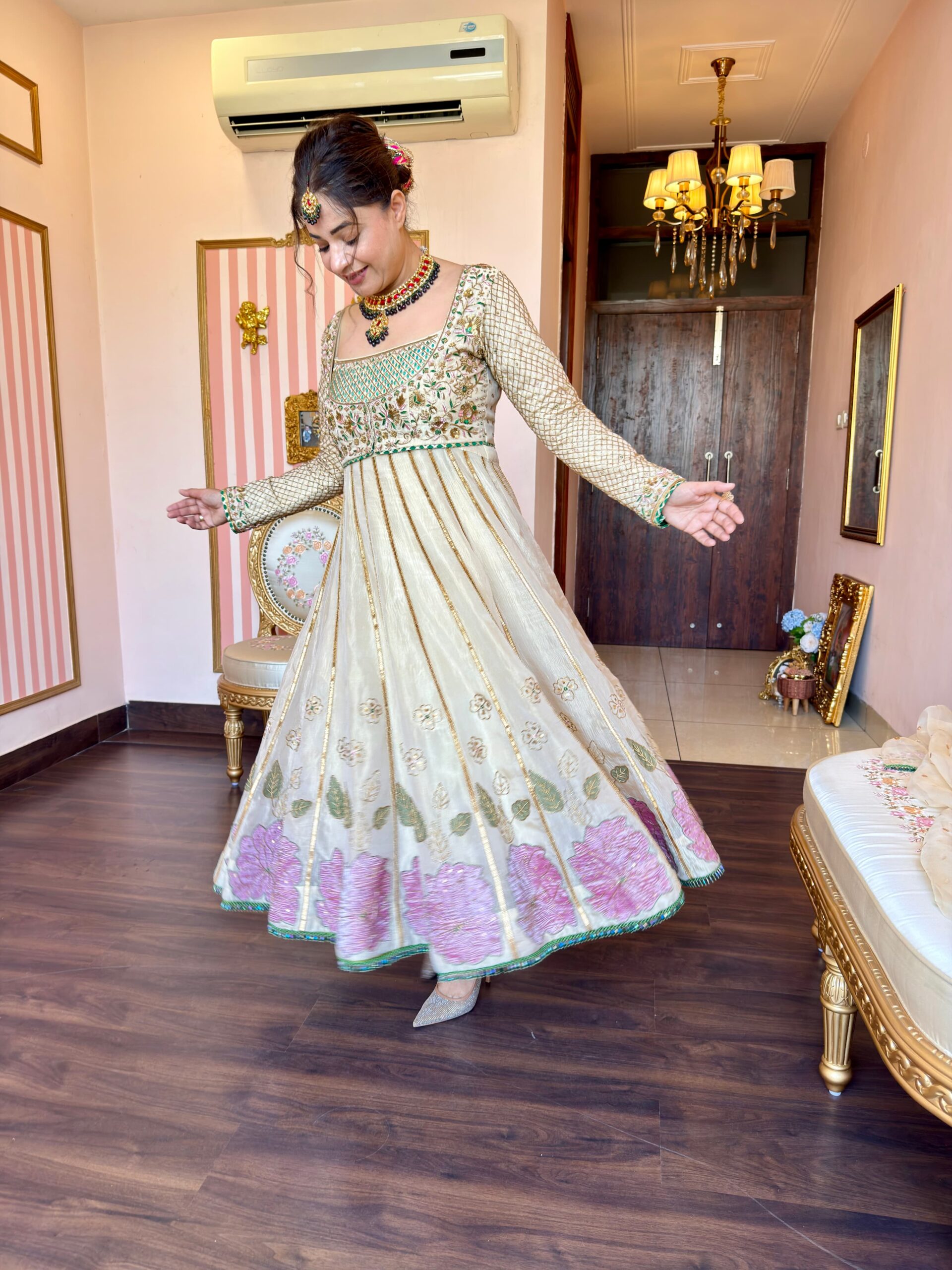 pure crushed tissue anarkali suit pure crushed tissue anarkali suit