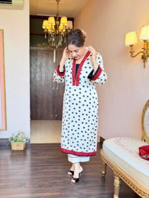 noir polka grace suit