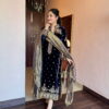 royal midnight velvet suit