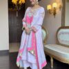 gulbahar lilac embroidered suit