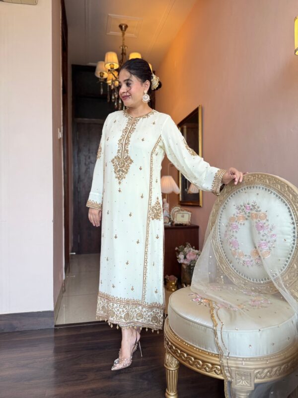 moonlight ivory embroidered suit