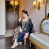 ruhani black embroidered suit
