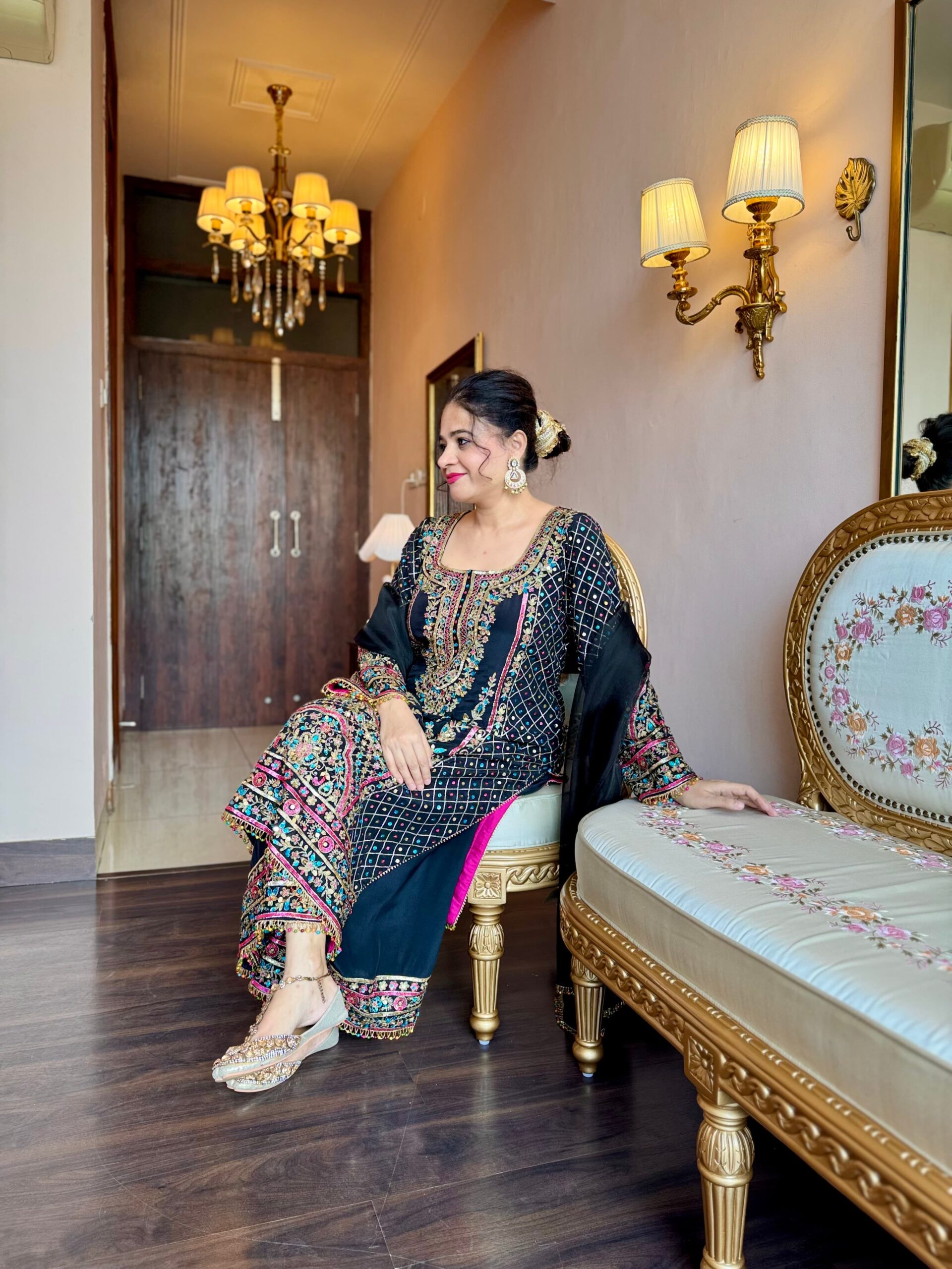 ruhani black embroidered suit ruhani black embroidered suit