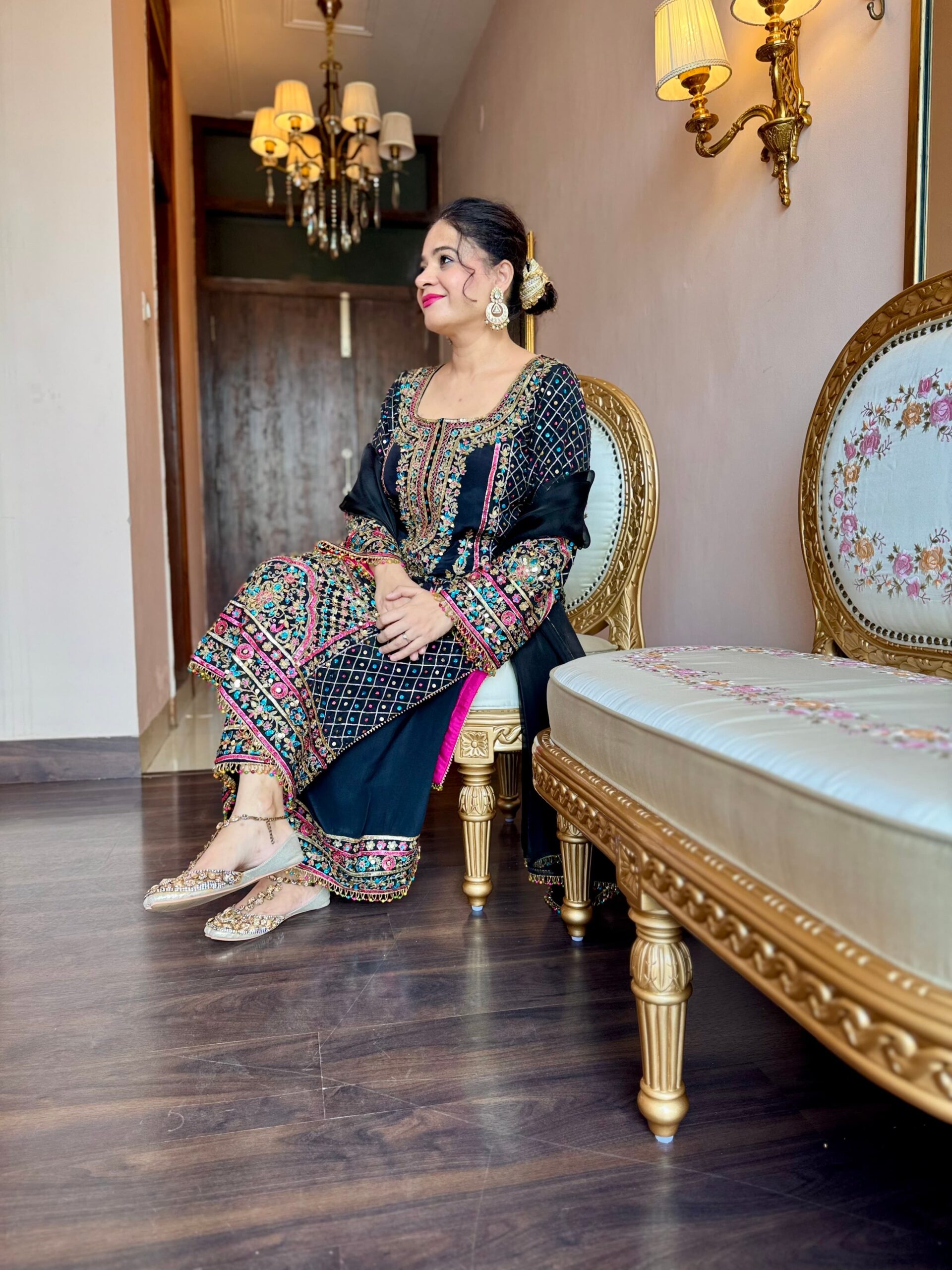 ruhani black embroidered suit ruhani black embroidered suit