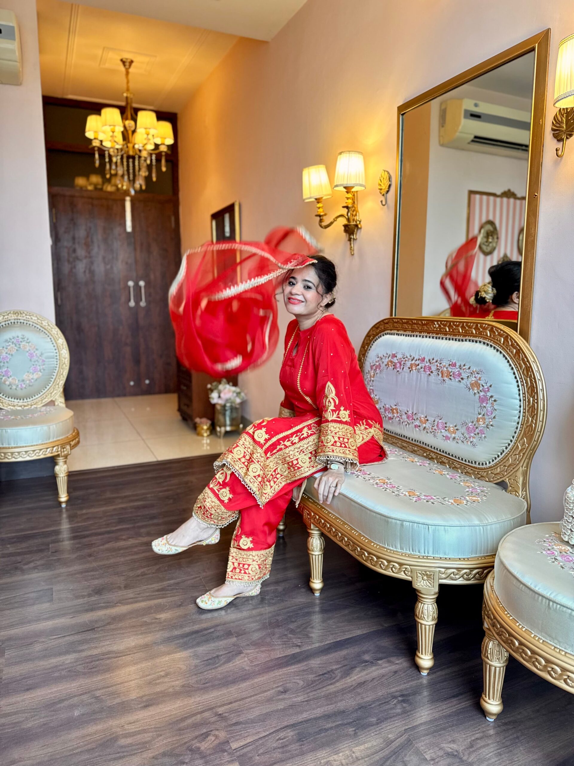 surkh red embroidered suit set surkh red embroidered suit set