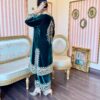 zarina emerald velvet suit