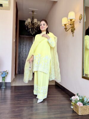 Lemon Haze Farshi Salwar Suit