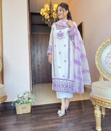 💜mal chanderi lavender