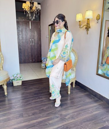 peach mal chanderi