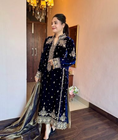 royal midnight velvet suit